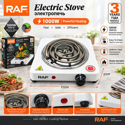 Original RAF Electric Stove With Heating Sensor 1000w | RAF Hot Plate For Cooking & Kitchen | Electric Stove (Box Packing)